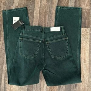 NWT RE/DONE 90s High Rise Loose Jeans in Evergreen